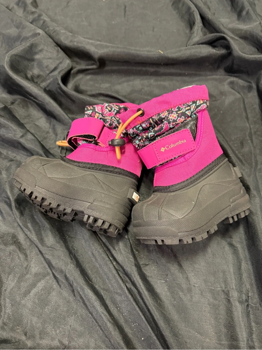 Columbia Kids Waterproof Pink & Black Snow Boots